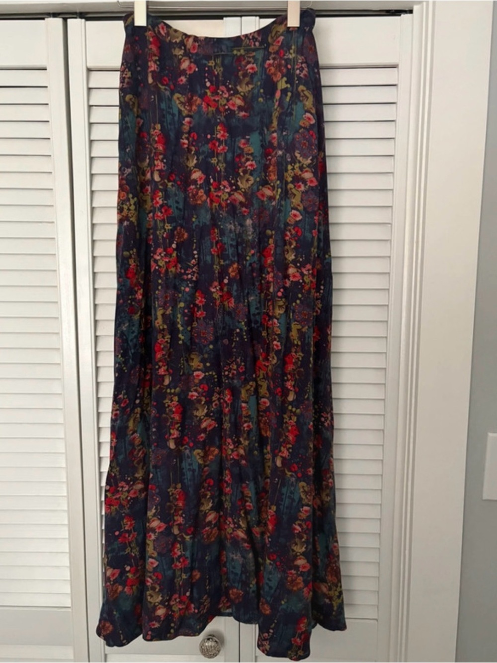 NATURAL LIFE Watercolor Floral Maxi Skirt